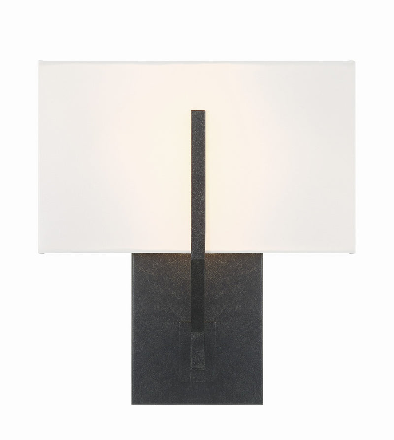 Crystorama CAR-9202-BK Two Light Wall Sconce, Black