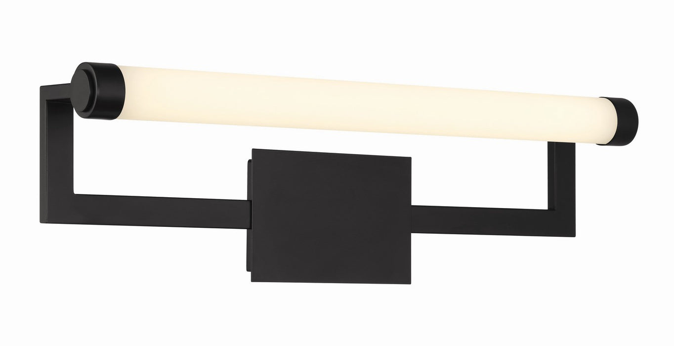 Crystorama CLT-7201-MK LED Bathroom Vanity, Matte Black