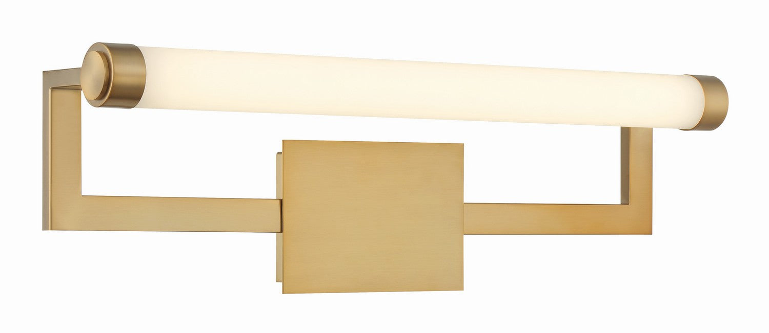 Crystorama CLT-7201-VG LED Bathroom Vanity, Vibrant Gold