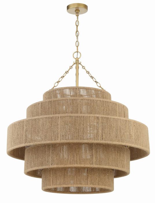 Crystorama SHY-10909-SG 20 Light Chandelier, Soft Gold