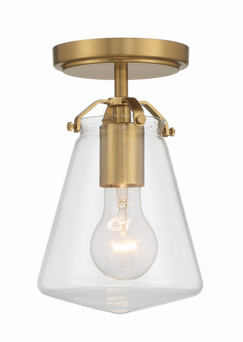 Crystorama VSS-7002-LG_CEILING One Light Semi Flush Mount, Luxe Gold