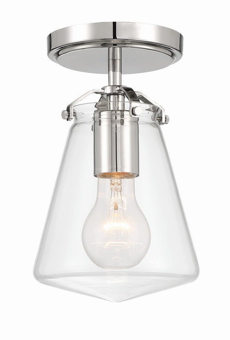 Crystorama VSS-7002-PN_CEILING One Light Semi Flush Mount, Polished Nickel
