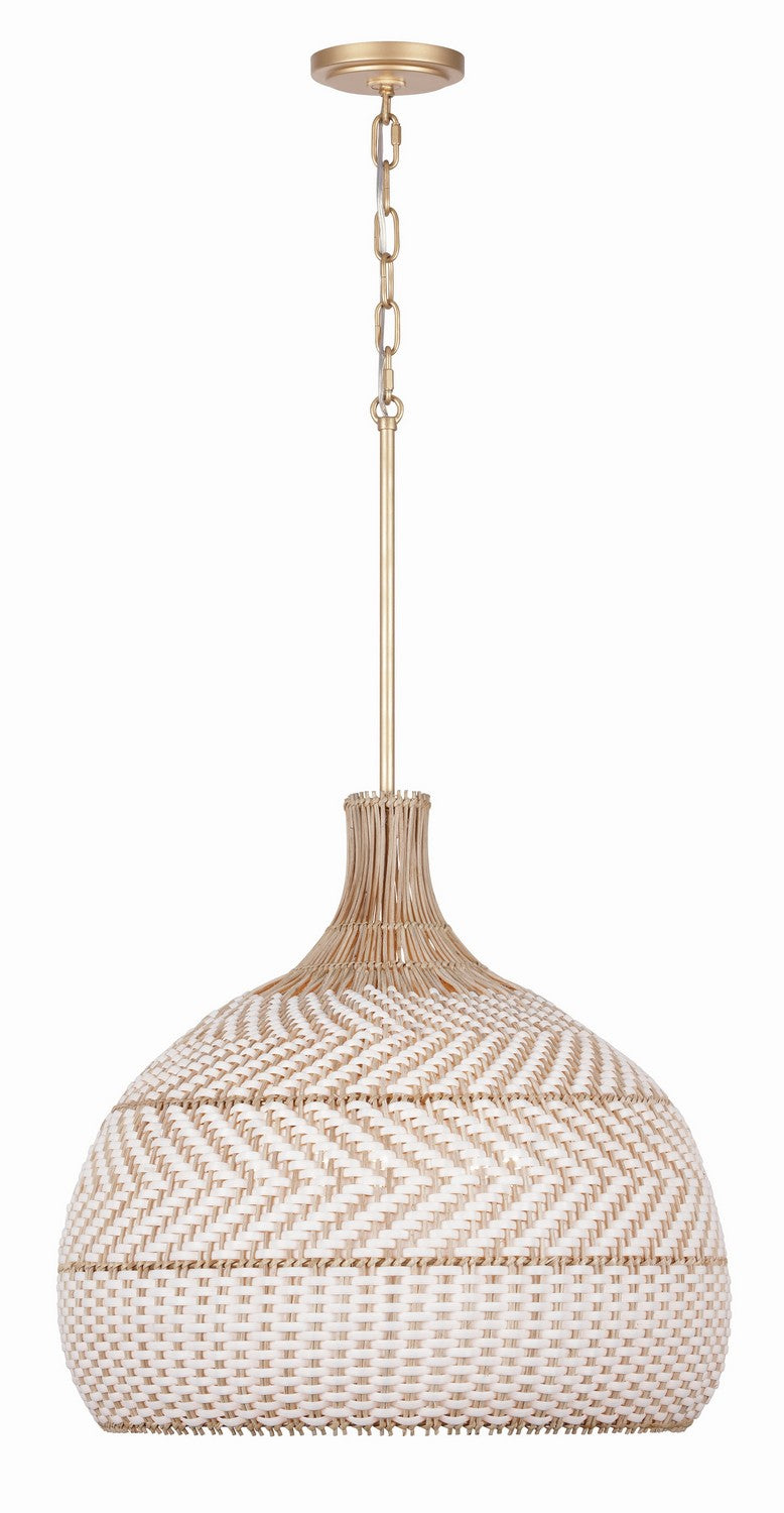 Crystorama ZAN-9005-SG Five Light Chandelier, Soft Gold