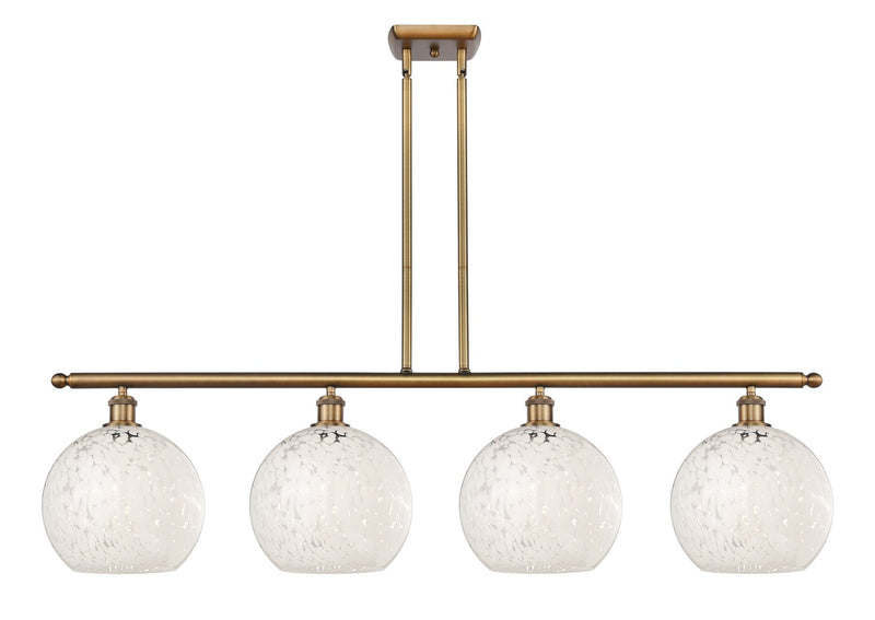 Innovations 516-4I-BB-G1216-10WM LED Island Pendant, Brushed Brass
