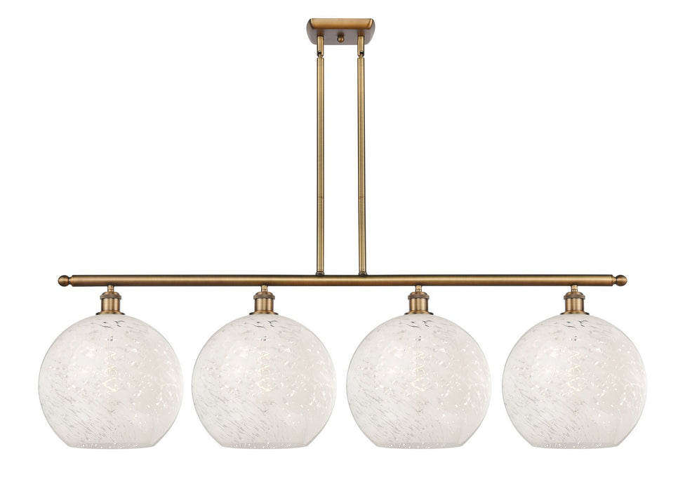 Innovations 516-4I-BB-G1216-12WM LED Island Pendant, Brushed Brass