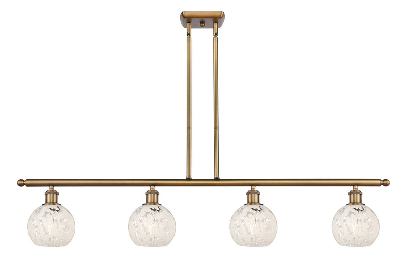 Innovations 516-4I-BB-G1216-6WM LED Island Pendant, Brushed Brass