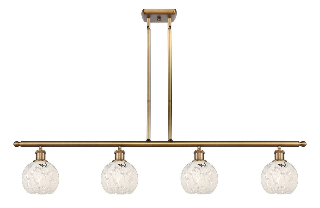 Innovations 516-4I-BB-G1216-6WM LED Island Pendant, Brushed Brass