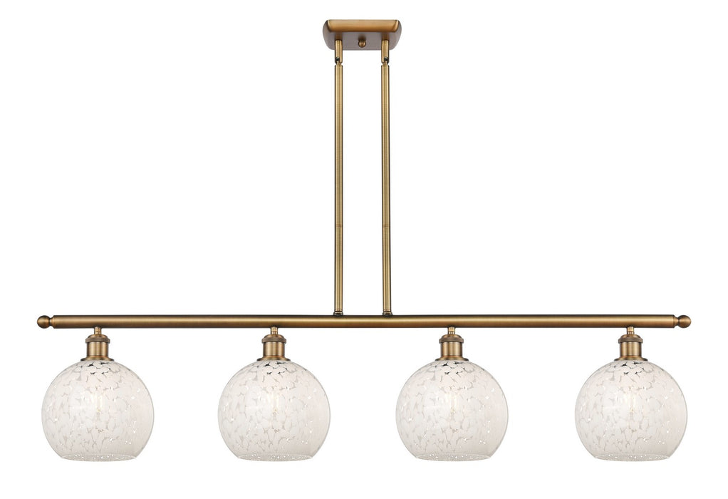 Innovations 516-4I-BB-G1216-8WM LED Island Pendant, Brushed Brass