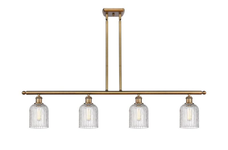 Innovations 516-4I-BB-G559-5CL Four Light Island Pendant, Brushed Brass