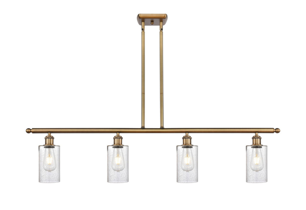 Innovations 516-4I-BB-G804 Four Light Island Pendant, Brushed Brass