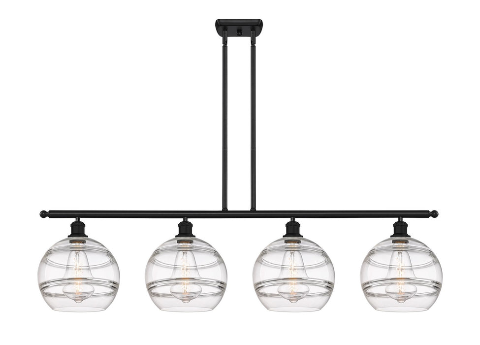 Innovations 516-4I-BK-G556-10CL Four Light Island Pendant, Matte Black