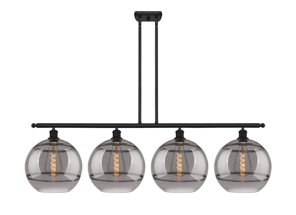 Innovations 516-4I-BK-G556-12SM Four Light Island Pendant, Matte Black