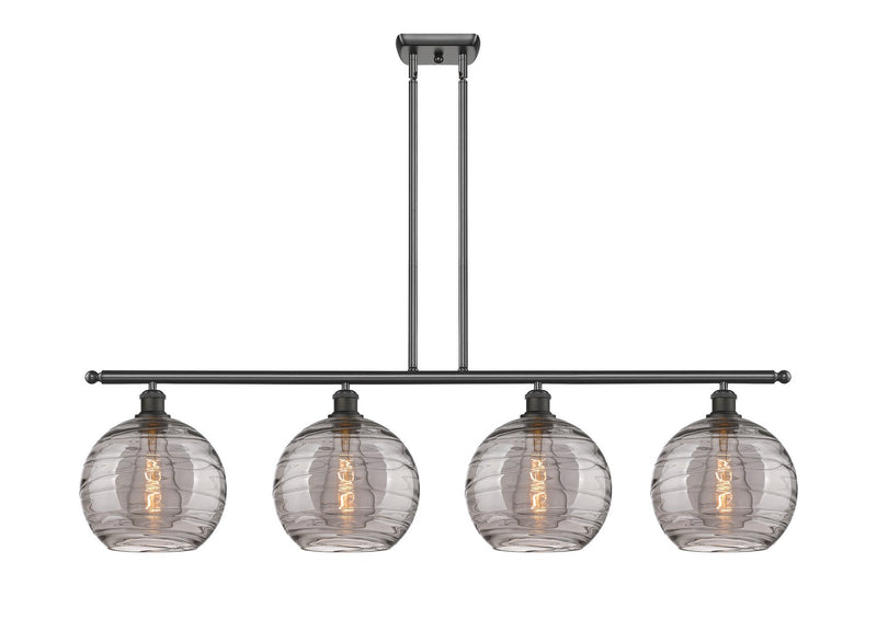 Innovations 516-4I-OB-G1213-10SM Four Light Island Pendant, Oil Rubbed Bronze