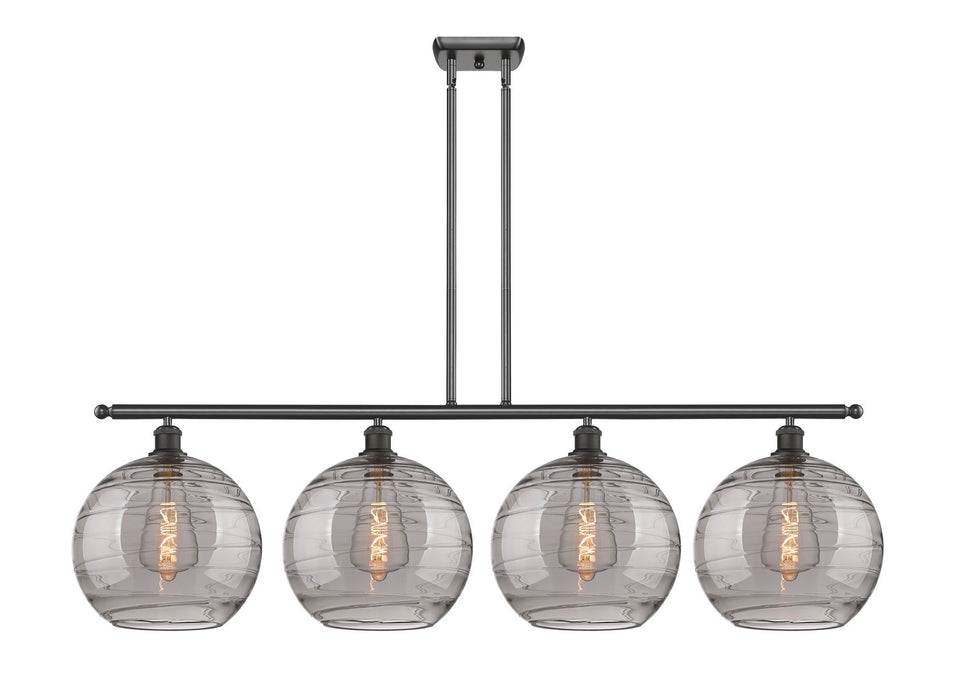 Innovations 516-4I-OB-G1213-12SM Four Light Island Pendant, Oil Rubbed Bronze