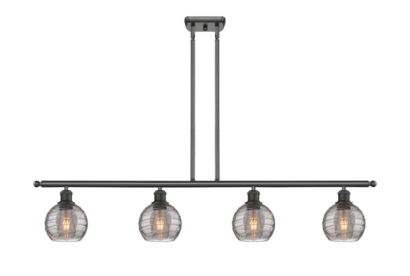 Innovations 516-4I-OB-G1213-6SM Four Light Island Pendant, Oil Rubbed Bronze