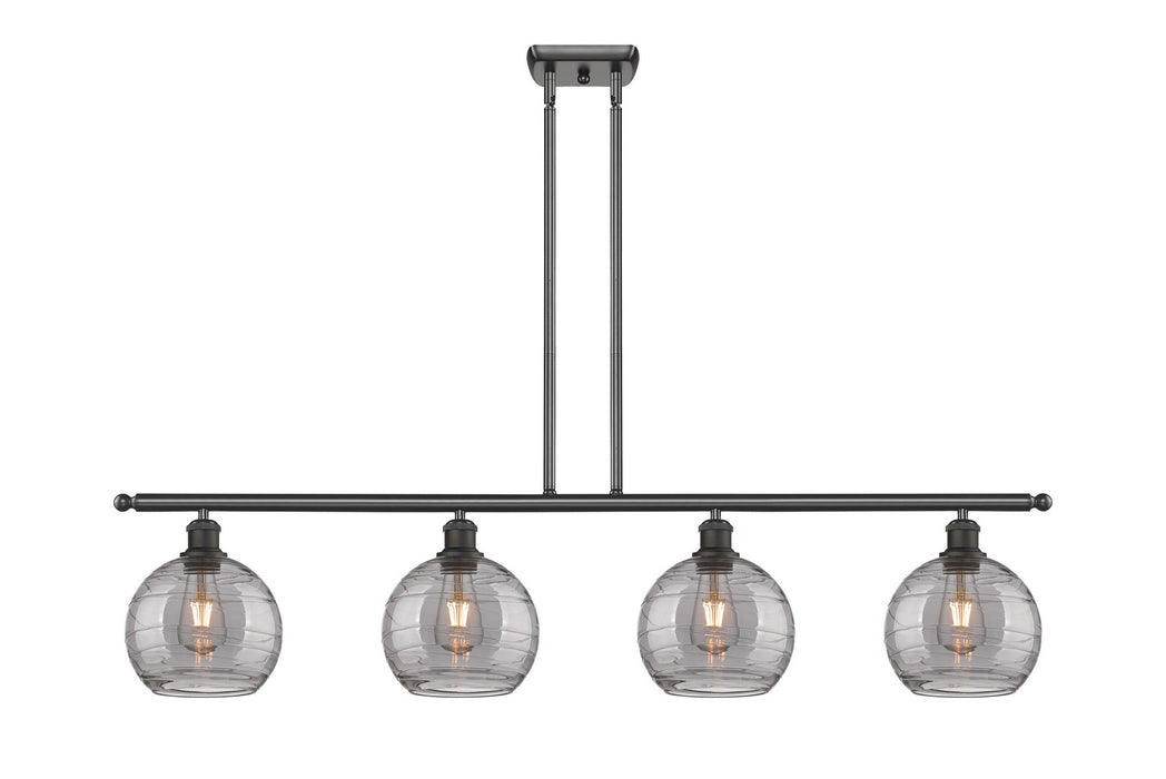 Innovations 516-4I-OB-G1213-8SM Four Light Island Pendant, Oil Rubbed Bronze