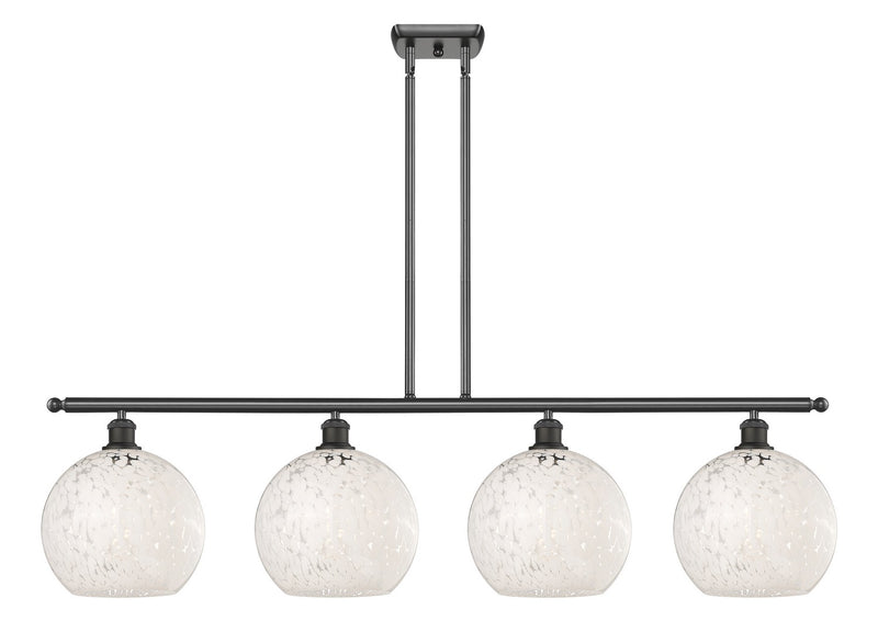 Innovations 516-4I-OB-G1216-10WM LED Island Pendant, Oil Rubbed Bronze