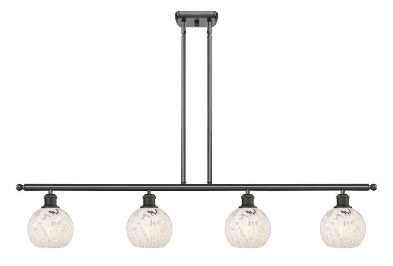 Innovations 516-4I-OB-G1216-6WM LED Island Pendant, Oil Rubbed Bronze