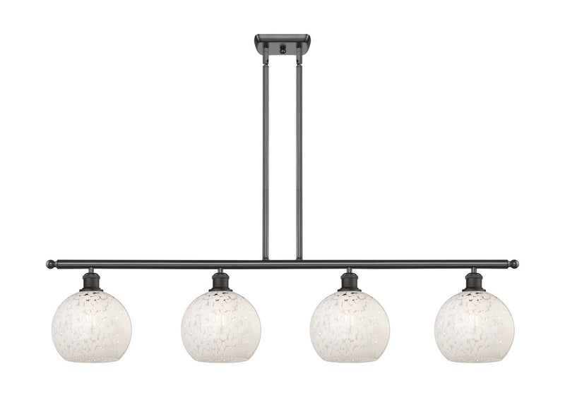Innovations 516-4I-OB-G1216-8WM LED Island Pendant, Oil Rubbed Bronze