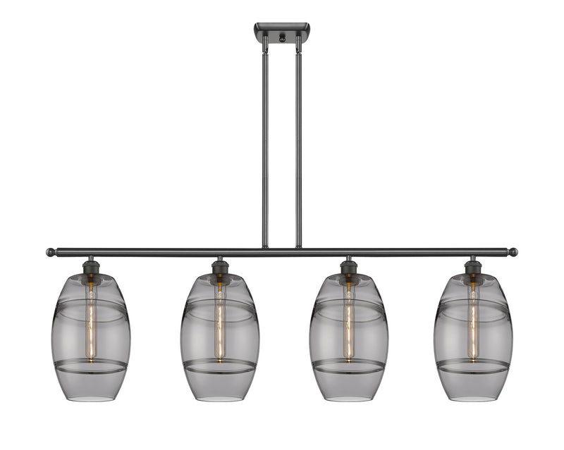 Innovations 516-4I-OB-G557-8SM Four Light Island Pendant, Oil Rubbed Bronze