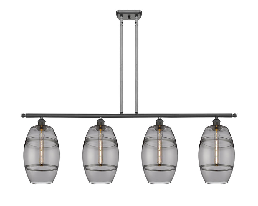 Innovations 516-4I-OB-G557-8SM Four Light Island Pendant, Oil Rubbed Bronze