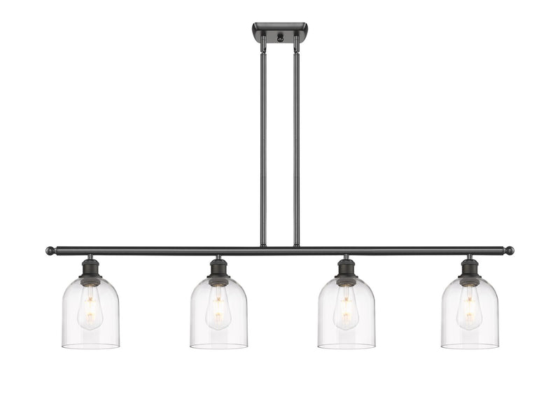 Innovations 516-4I-OB-G558-6CL Four Light Island Pendant, Oil Rubbed Bronze
