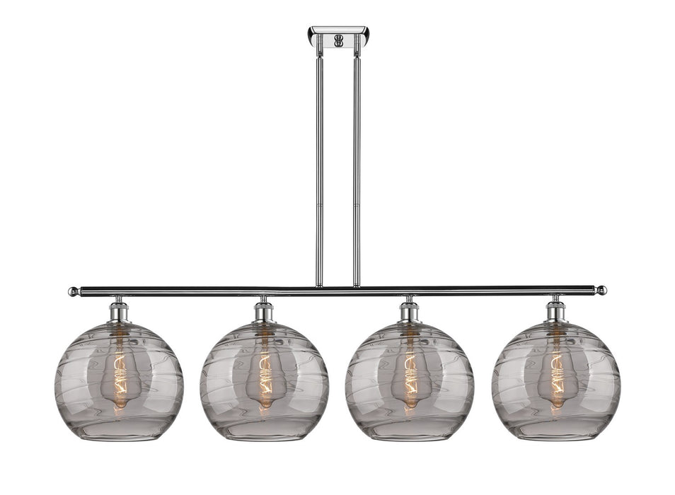 Innovations 516-4I-PC-G1213-12SM Four Light Island Pendant, Polished Chrome