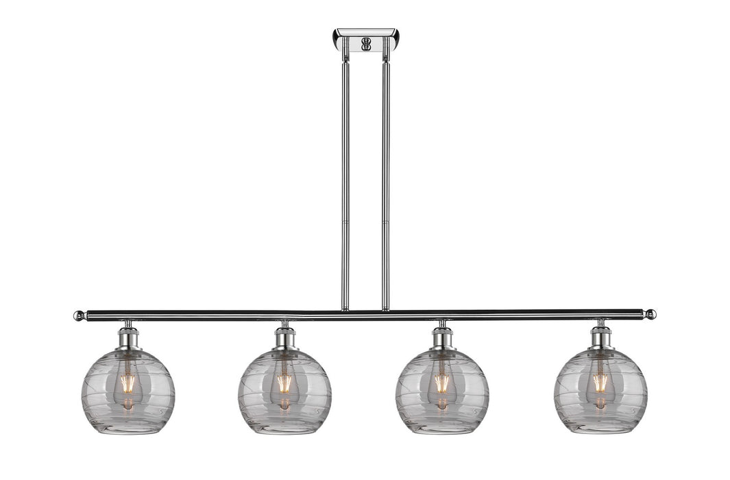 Innovations 516-4I-PC-G1213-8SM Four Light Island Pendant, Polished Chrome