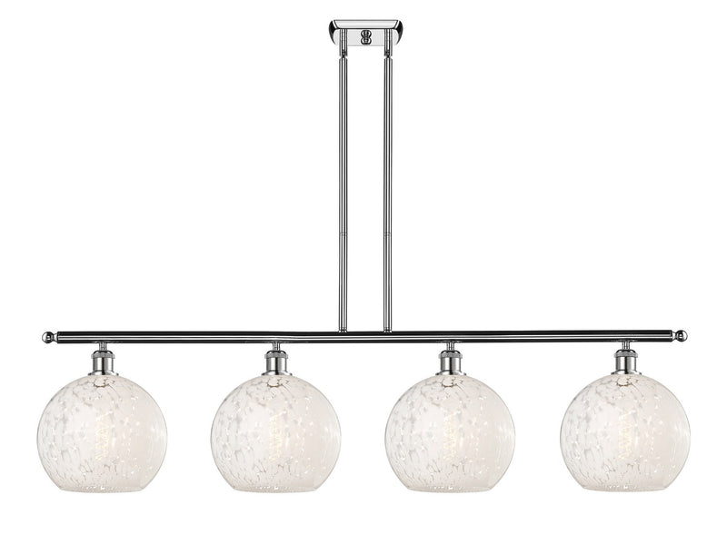Innovations 516-4I-PC-G1216-10WM LED Island Pendant, Polished Chrome