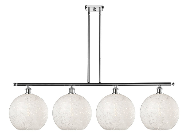 Innovations 516-4I-PC-G1216-12WM LED Island Pendant, Polished Chrome