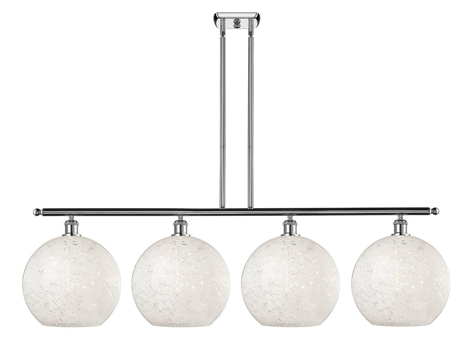 Innovations 516-4I-PC-G1216-12WM LED Island Pendant, Polished Chrome