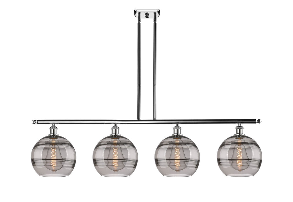 Innovations 516-4I-PC-G556-10SM Four Light Island Pendant, Polished Chrome