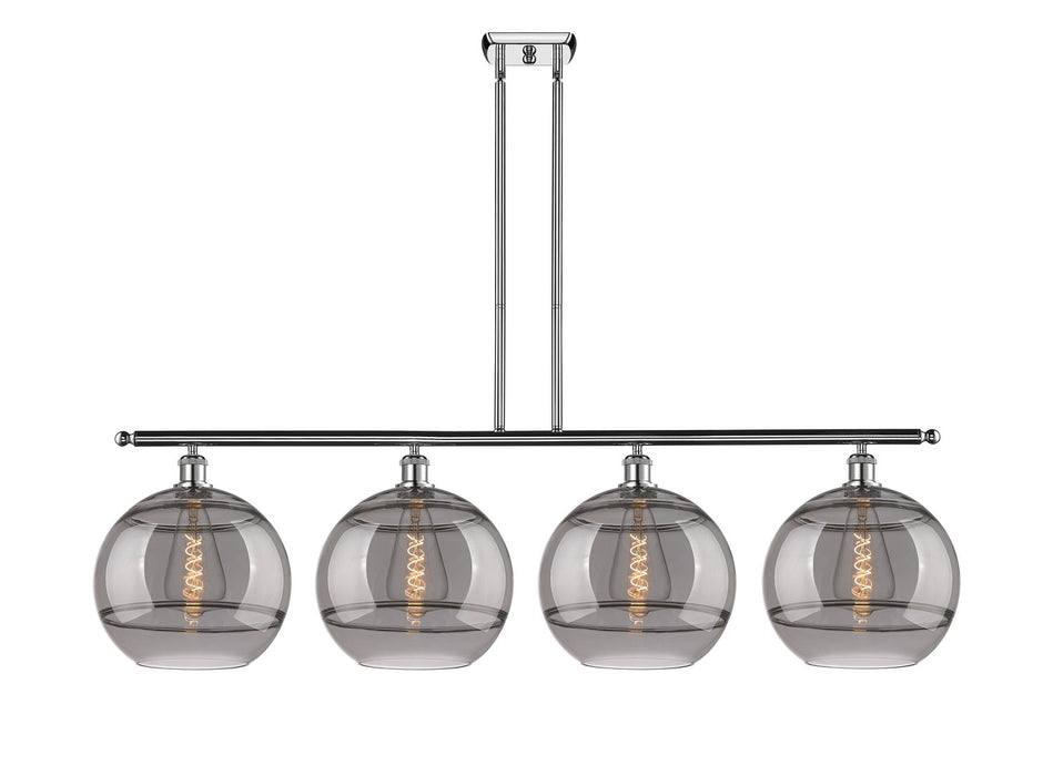 Innovations 516-4I-PC-G556-12SM Four Light Island Pendant, Polished Chrome