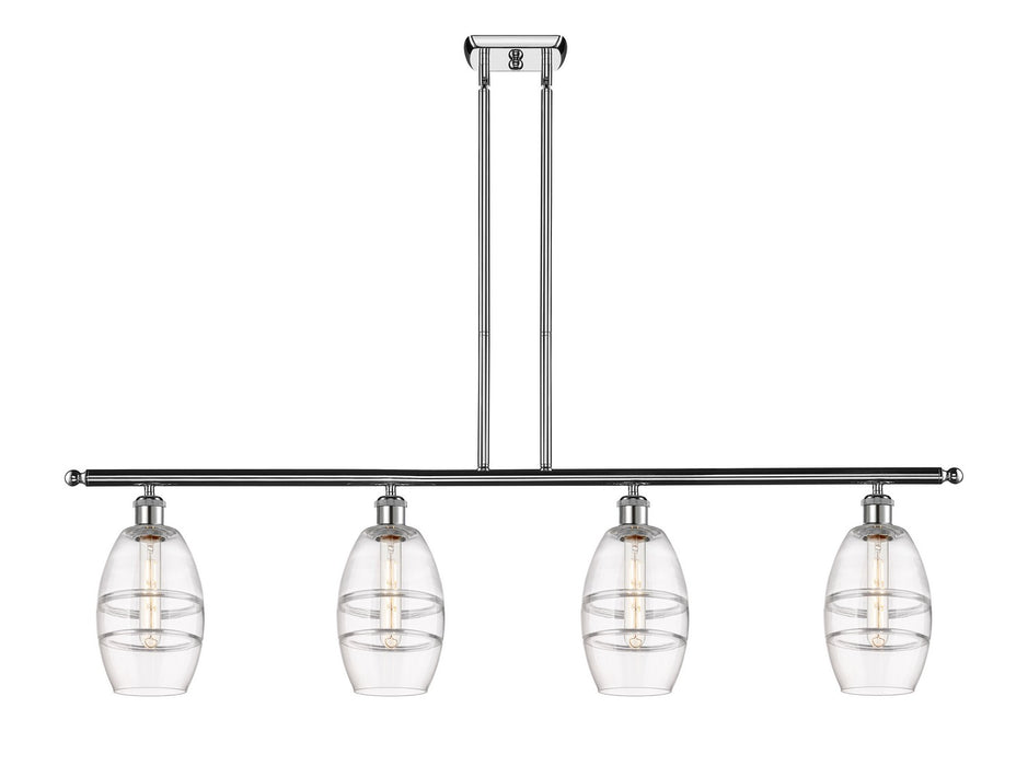 Innovations 516-4I-PC-G557-6CL Four Light Island Pendant, Polished Chrome