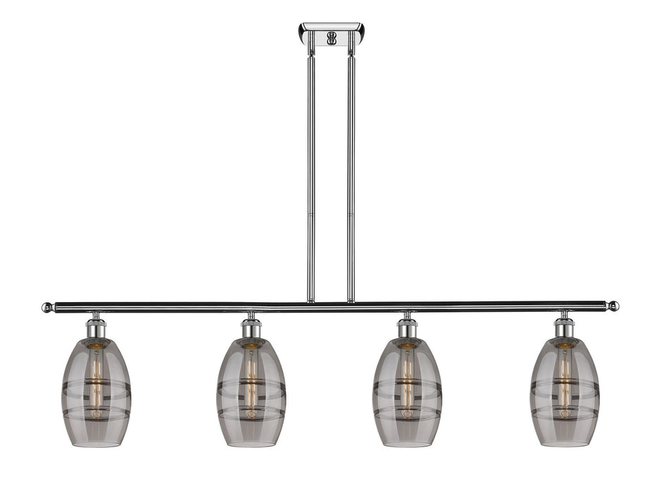Innovations 516-4I-PC-G557-6SM Four Light Island Pendant, Polished Chrome