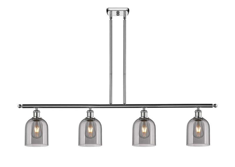 Innovations 516-4I-PC-G558-6SM Four Light Island Pendant, Polished Chrome