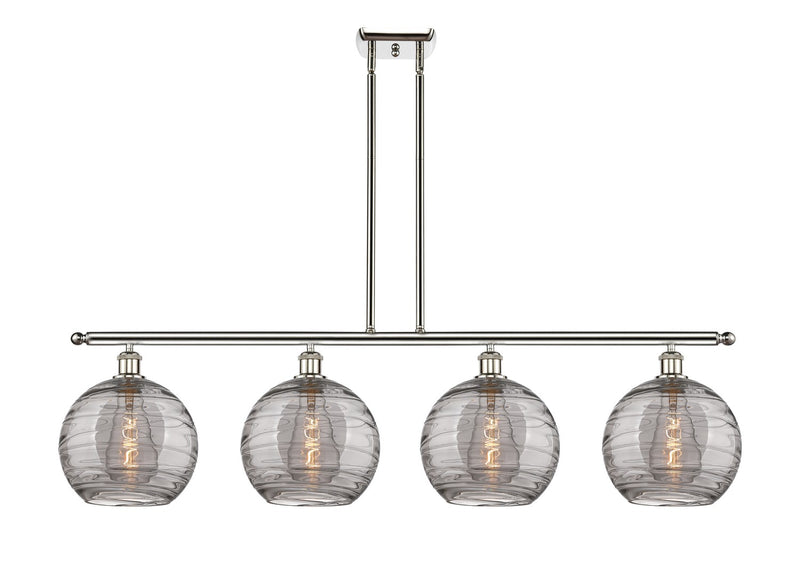 Innovations 516-4I-PN-G1213-10SM Four Light Island Pendant, Polished Nickel