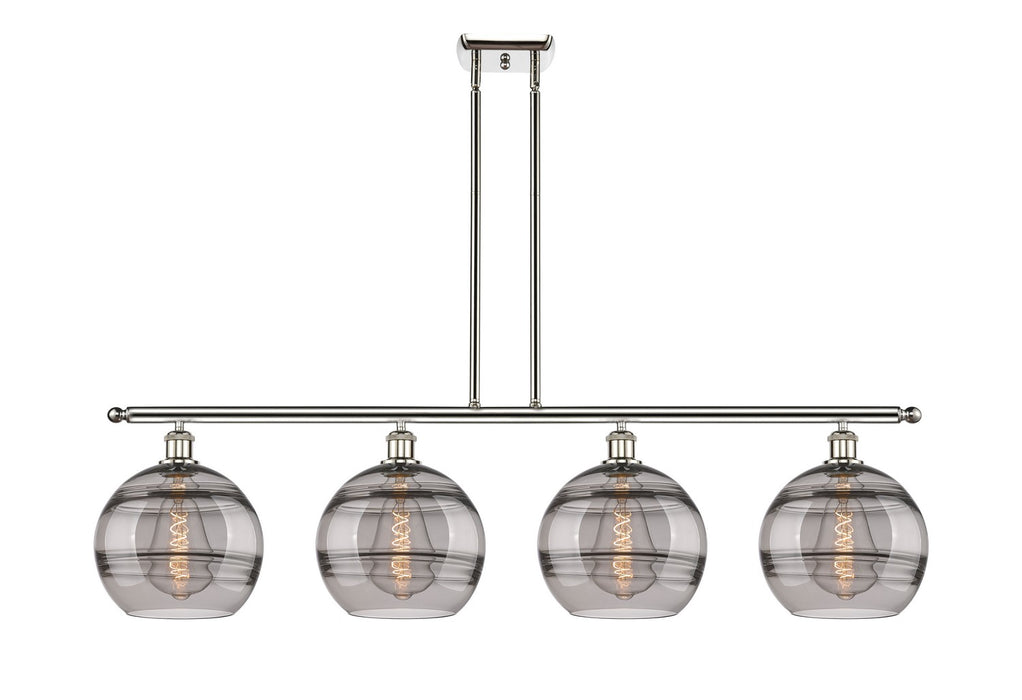 Innovations 516-4I-PN-G556-10SM Four Light Island Pendant, Polished Nickel