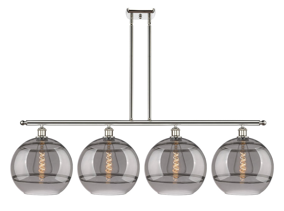 Innovations 516-4I-PN-G556-12SM Four Light Island Pendant, Polished Nickel