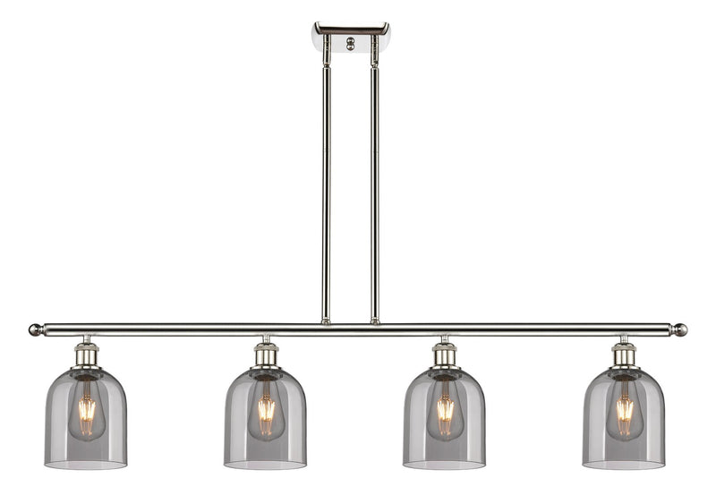 Innovations 516-4I-PN-G558-6SM Four Light Island Pendant, Polished Nickel
