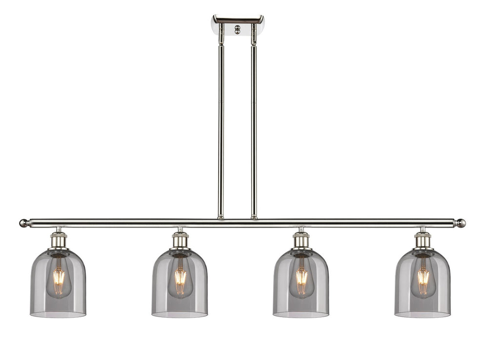 Innovations 516-4I-PN-G558-6SM Four Light Island Pendant, Polished Nickel