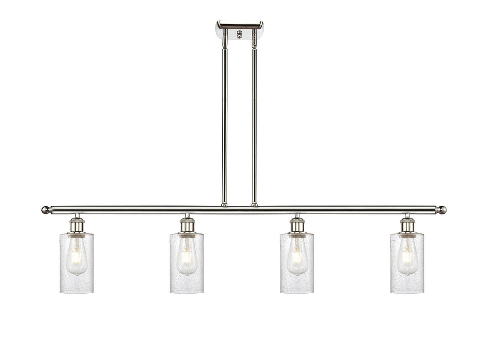 Innovations 516-4I-PN-G804 Four Light Island Pendant, Polished Nickel