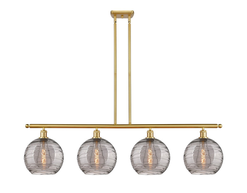 Innovations 516-4I-SG-G1213-10SM Four Light Island Pendant, Satin Gold