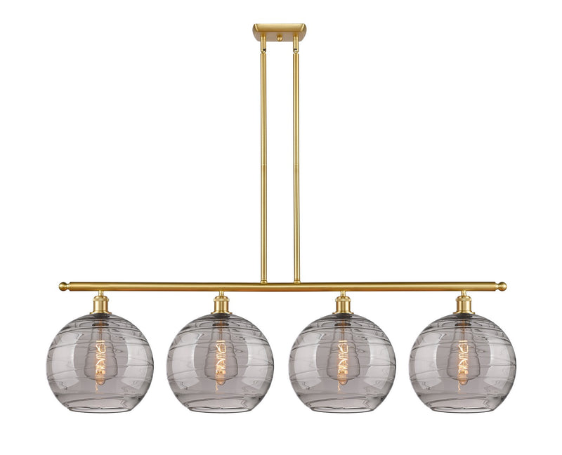 Innovations 516-4I-SG-G1213-12SM Four Light Island Pendant, Satin Gold