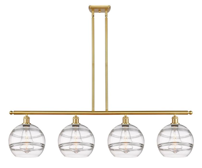 Innovations 516-4I-SG-G556-10CL Four Light Island Pendant, Satin Gold
