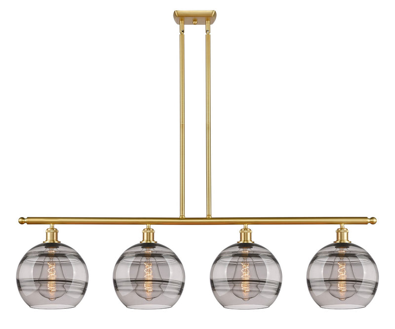 Innovations 516-4I-SG-G556-10SM Four Light Island Pendant, Satin Gold