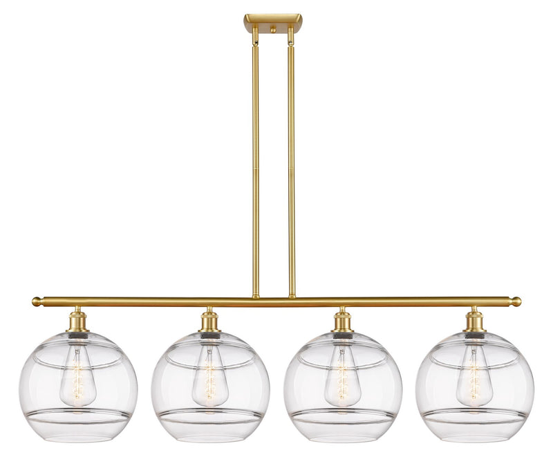 Innovations 516-4I-SG-G556-12CL Four Light Island Pendant, Satin Gold