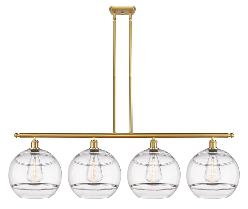 Innovations 516-4I-SG-G556-12CL Four Light Island Pendant, Satin Gold
