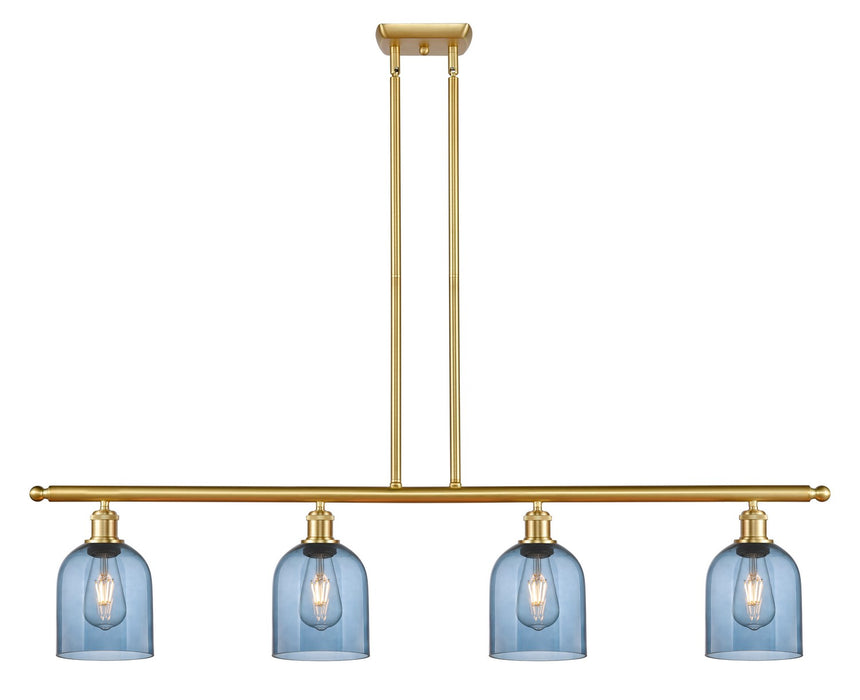 Innovations 516-4I-SG-G558-6BL Four Light Island Pendant, Satin Gold
