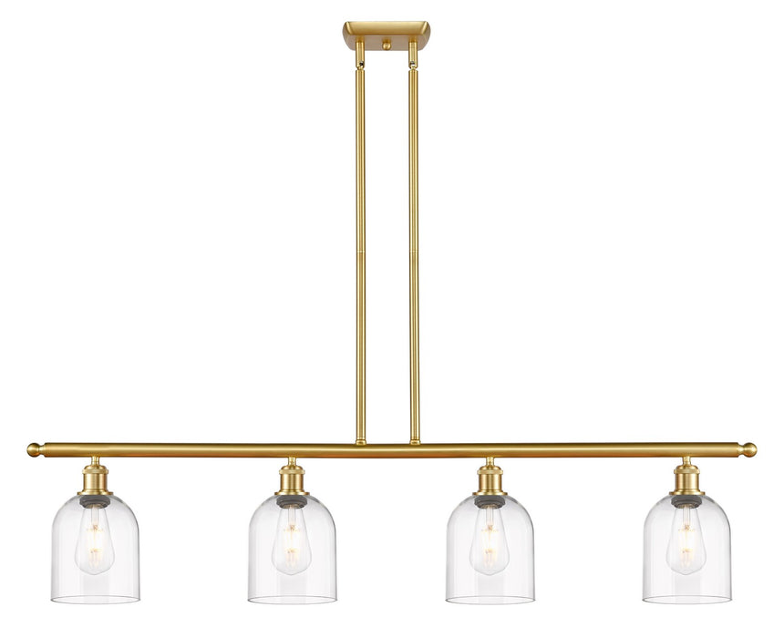 Innovations 516-4I-SG-G558-6CL Four Light Island Pendant, Satin Gold